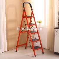 Household Portable A Shape Kitchen Aluminum Platform Step Ladder-3 4 5 Step