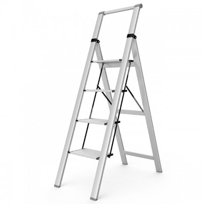 Yongkang Portable Small Folding 4 Step Ladder Stool with Handrail