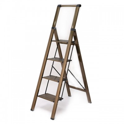 OEM Support No MOQ Required Foldable Sturdy Ultralight Small Step Ladder with Handle